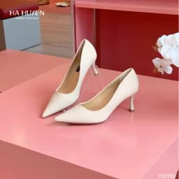 Thumbnail Giày cao gót nữ HÀ HUYỀN da bóng trơn gót nhọn 7cm - CG1752 2