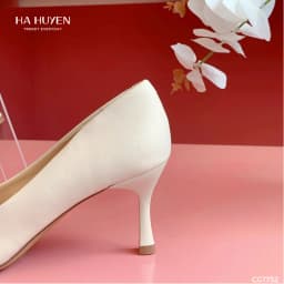 Thumbnail Giày cao gót nữ HÀ HUYỀN da bóng trơn gót nhọn 7cm - CG1752 4