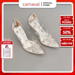 Thumbnail Giày Cao Gót Nữ Mika Đính Đá Carnaval Gót Nhọn 9cm, Mũi Nhọn Siêu Sang Trọng - VS84 1