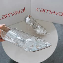 Thumbnail Giày Cao Gót Nữ Mika Đính Đá Carnaval Gót Nhọn 9cm, Mũi Nhọn Siêu Sang Trọng - VS84 4