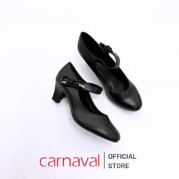 Thumbnail Giày cao gót nữ mũi nhọn Carnaval đế vuông cao 5cm cao cấp, siêu sang - VS74 3