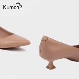 Thumbnail Giày Cao Gót Nữ Mũi Nhọn Màu Nâu KUMOO GCG-KUMO-021-B Chất Da Nappa Đẳng Cấp Cho Các Nàng Công Sở 4