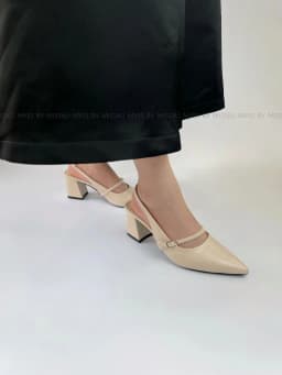 Thumbnail Giày cao gót nữ MYSS mũi nhọn khóa cài ngang gót trụ 7cm cao cấp - CG302 2