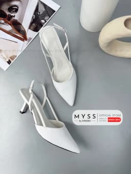 Thumbnail Giày cao gót nữ MYSS mũi nhọn quai cài sau 6 cm cao cấp thời trang - CG306 1