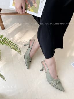 Thumbnail Giày cao gót nữ MYSS mũi nhọn 5 cm xoắn quai sau thời trang - CG170 3