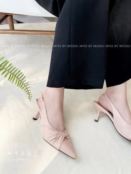 Thumbnail Giày cao gót nữ MYSS mũi nhọn 5 cm xoắn quai sau thời trang - CG170 4
