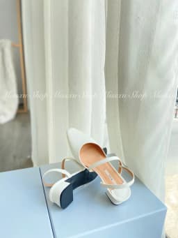 Thumbnail Giày cao gót nữ MYSS mũi vuông dây chéo 3 cm thời trang - CG263 3