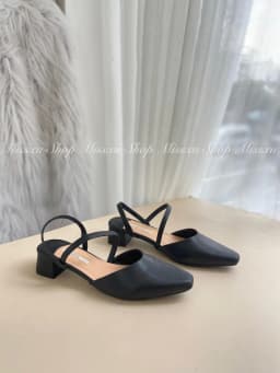 Thumbnail Giày cao gót nữ MYSS mũi vuông dây chéo 3 cm thời trang - CG263 4