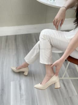Thumbnail Giày cao gót nữ MYSS mũi vuông gót trụ 5cm thời trang - CG183 1