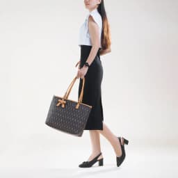 Thumbnail Giày Cao Gót Nữ Đông Hải Slingback Nơ Xoắn Gót Vuông 6cm - G5720 3