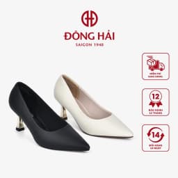 Thumbnail Giày Cao Gót Nữ Đông Hải Da Trơn Gót Nhọn 7cm công sở êm chân - G81Q5 1