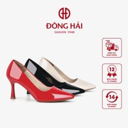 Thumbnail Giày Cao Gót Nữ Đông Hải Da Bóng Cổ Điển Mũi Nhọn Gót Pump 8cm - G5825 1
