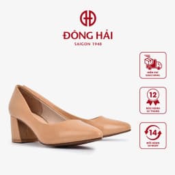 Thumbnail Giày cao gót Đông Hải chất liệu microfiber thiết kế mũi nhọn gót vuông 5cm - G5712 1
