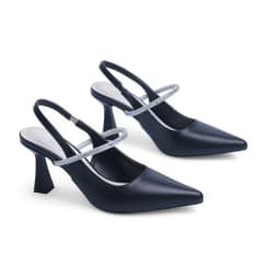 Thumbnail Giày Cao Gót Slingback 7cm Quai Ngang Dây Đá Pixie H385 2