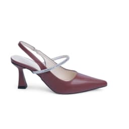 Thumbnail Giày Cao Gót Slingback 7cm Quai Ngang Dây Đá Pixie H385 3