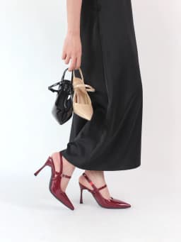 Thumbnail Giày Cao Gót Slingback Nữ Cillie Gót Nhọn Mũi Nhọn Thời Trang Đi Tiệc Da PU Trơn Cao Cấp CG32 3