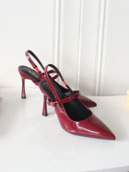 Thumbnail Giày Cao Gót Slingback Nữ Cillie Gót Nhọn Mũi Nhọn Thời Trang Đi Tiệc Da PU Trơn Cao Cấp CG32 4