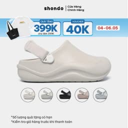 Thumbnail Giày Clog Nam Nữ Suke Thoải Mái Sục Nhựa Đúc, Đi Mưa Shondo Nhiều Màu 1
