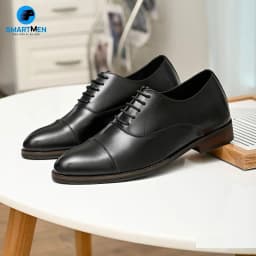 Thumbnail Giày công sở nam tăng chiều cao GC-16 Đen 3