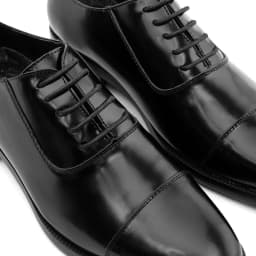 Thumbnail Giày Da Bò Chà Bóng Chống Nhăn Oxford Captoe FTT Leather, Đế Cao Cấp Chống Trơn, Màu Đen/Nâu - F0302 4