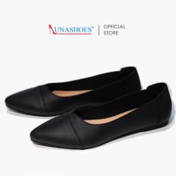 Thumbnail Giày da bò nữ LUNASHOES 1511 mũi nhọn đế bằng bảo hành 3 năm 1 đổi 1 hàng vnxk êm chân dễ đi 4