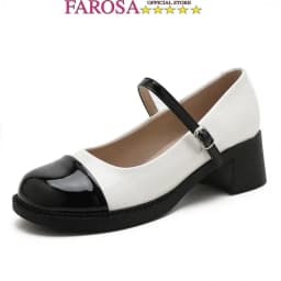 Thumbnail Giày da Mary Jane nữ mùa thu FAROSA - K88 Giày oxford nữ mũi tròn da mềm khóa cài cực hót trend 1
