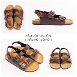 Thumbnail Giày dép quai hậu nam nữ văn phòng đế trấu 2 quai ngang cực xinh BIOLINE - PU 02 2
