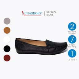 Thumbnail Giày đế bệt nữ LUNASHOES 1205 dáng giầy moca chất da bò êm chân phù hợp nhiều lứa tuổi 1