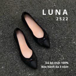 Thumbnail Giày đế xuồng 3p LUNASHOES 2522 da bò mềm êm chân thoáng khí đế tpr cao cấp bảo hành lên tới 3 năm 3