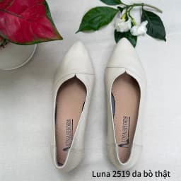 Thumbnail Giày đế xuồng nữ LUNASHOES 2519 da bò mềm êm chân mũi nhọn cao 5p siêu xinh 2