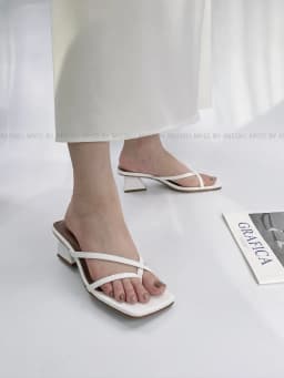Thumbnail Giày guốc nữ MYSS quai mảnh xỏ ngón gót vuông 5 cm MYSS - SU220 1