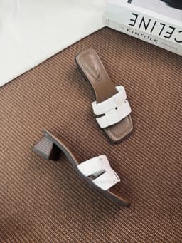 Thumbnail Giày guốc nữ MYSS quai ngang đan dây 5cm thời trang - SU224 2