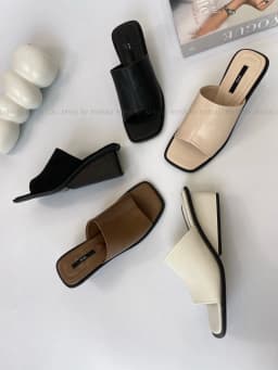 Thumbnail Giày guốc sục nữ MYSS bản ngang gót giọt nước 6cm cao cấp - SU194 2
