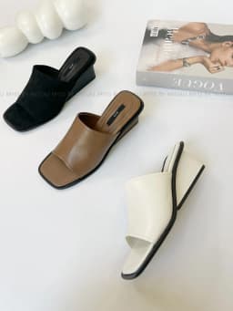 Thumbnail Giày guốc sục nữ MYSS bản ngang gót giọt nước 6cm cao cấp - SU194 4
