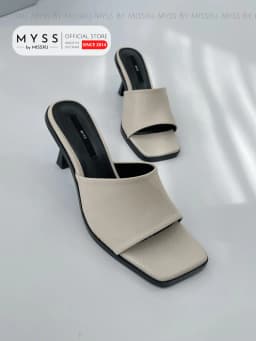Thumbnail Giày guốc sục nữ MYSS mũi vuông bản ngang 7 cm - SU123 2