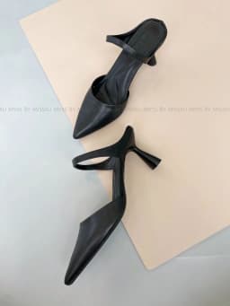 Thumbnail Giày guốc sục nữ MYSS mũi nhọn phối quai ngang 7 cm thời trang - SU197 3