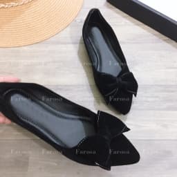 Thumbnail Giày hài bệt búp bê thời trang FAROSA phối nơ may nơ cánh én cực xinh 2