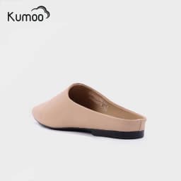 Thumbnail Giày Hở Gót Nữ KUMO ML-KUMO-002, Giày Mules Nữ Da Thật Màu Kem Đế Bệt Thoải Mái Sải Bước Mỗi Ngày 4