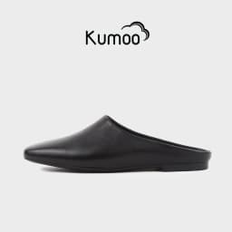 Thumbnail Giày Hở Gót Nữ KUMO ML-KUMO-002, Giày Mules Nữ Da Thật Màu Đen Đế Bệt Thoải Mái Sải Bước Mỗi Ngày 1