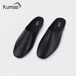 Thumbnail Giày Hở Gót Nữ KUMO ML-KUMO-002, Giày Mules Nữ Da Thật Màu Đen Đế Bệt Thoải Mái Sải Bước Mỗi Ngày 4