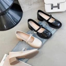 Thumbnail Giày Lolita Nữ Quai hạt ngọc Ngọc  FAROSA - V69 Giày marry janes nữ đế cao 5 phân 2 màu siêu hót 3