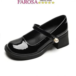 Thumbnail Giày Lolita Nữ Quai hạt ngọc Ngọc  FAROSA - V68 Giày búp bê nữ đế độn 5 phân 2 màu siêu hót 1