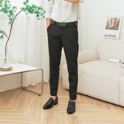Thumbnail Giày lười công sở tăng chiều cao da bò SmartMen GL-04 Đen 2