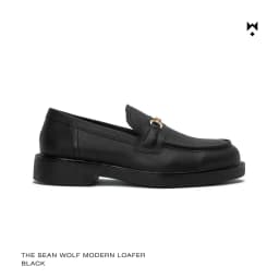 Thumbnail Giày Lười Nam Nữ THEWOLF SEAN MODERN LOAFER - Full Đen 1