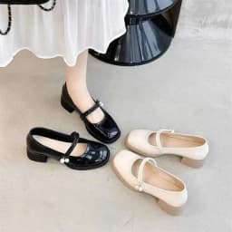 Thumbnail Giày marry janes nữ đế cao 5cm FAROSA -TV69 Giày Lolita Quai hạt ngọc Ngọc chất da bóng cưc xinh 2
