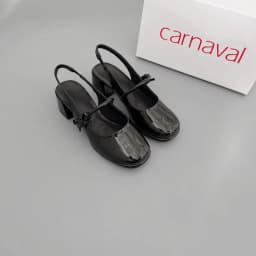 Thumbnail Giày Mary Jane Nữ Da Bóng Carnaval Gót Vuông Cao 5cm Phong Cách Tiểu Thư - VS116 3