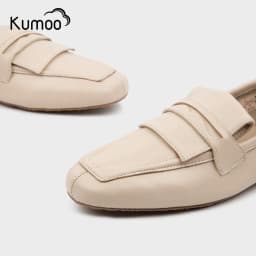 Thumbnail Giày Moca Nữ Kumoo MC-KUMO-001-B Màu Be Da Thật Nappa Cao Cấp Phong Cách Lịch Sự, Trẻ Trung 4