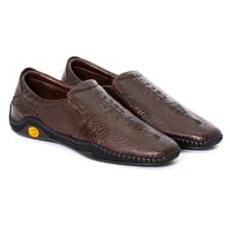 Thumbnail Giày mọi da bò dập đầu cá sấu 3D sang trọng VOShoes _VO4097 1