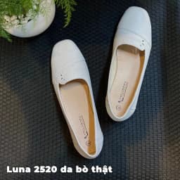 Thumbnail Giày mũi vuông LUNASHOES 2520 đế xuồng 3p chất da bò mềm êm chân mũi vuỗng dễ đi 1