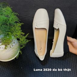 Thumbnail Giày mũi vuông LUNASHOES 2520 đế xuồng 3p chất da bò mềm êm chân mũi vuỗng dễ đi 4